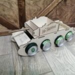 Laser Cut Tank Shaped Drink Holder