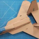 Laser Cut Cardboard RC Airplane F22 Raptor