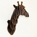 Laser cut Giraffe Wooden Animal Head dxf File