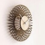 Laser Cut Ultra Modern Wall Clock Template Free Vector