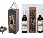 Laser Cut Wine Bottle Packaging 3mm Free Vector