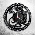Laser Cut New Year 2020 Wall Clock DXF File