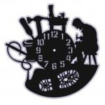 Laser Cut Vinyl Record Clock Free Vector