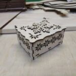 Laser Cut Snowflake Favor Box Free Vector