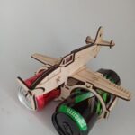 Laser Cut Aircraft Shaped Beer Holder Free Vector