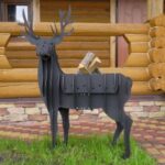 Laser Cut Deer BBQ Grill Free Vector