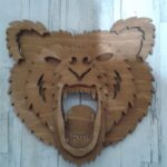 Bear Head 3D Laser Cut Free Vector