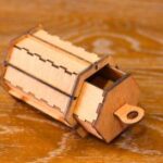 Laser Cut Wood Hexagonal Drawer Storage Box Free Vector