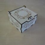 Laser Cut Engraved Small Box With Lid And Lock Free Vector