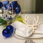 Laser Cut Napkin Ring Reindeer Horns Template Free Vector