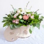 Laser Cut Wooden Round Flower Box With Lid 4mm Free Vector
