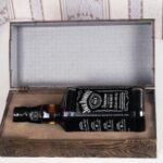 Laser Cut Engraved Jack Daniels Whiskey Wooden Box Free Vector