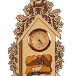 Laser Cut Deer Clock Scroll Saw Plans PDF File