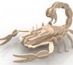 Scorpion Wood Insect 3d Puzzle 6mm DXF File