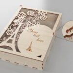 Laser Cut Paris Wooden Gift Box DXF File