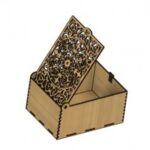 Laser Cut Wooden Box With Lid 200x150x100 Free Vector