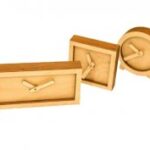 Laser Cut Wood Desk Clock Wooden Clock For Him Free Vector