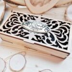 Laser Cut Decorative Wooden Gift Box Free Vector