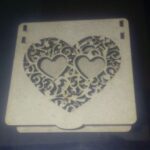 Laser Cut Wooden Gift Box 80x80mm DXF File