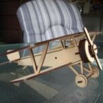 Laser Cut Nieuport 17 Fighter Biplane 3D Puzzle Free Vector