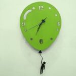 Laser Cut Balloon Wall Clock Free Vector