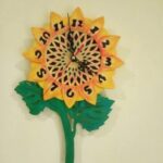 Laser Cut Flower Wall Clock Home Decor Free Vector