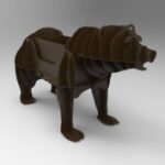 CNC Plasma Cut BBQ Grill Bear Template Free Vector