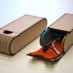 Laser Cut Living Hinge Sunglasses Case DXF File