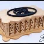 Laser Cut Decorative Wooden Box CNC Template PDF File