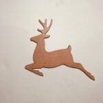 Laser Cut Unfinished Blank Christmas Reindeer Wood Cutout Free Vector