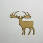 Laser Cut Elk Wood Cutout Unfinished Wood Craft Blank Free Vector