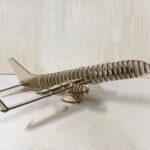 Laser Cut Airplane 3D Model Free Vector