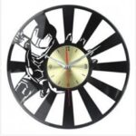 Laser Cut Iron Man Vinyl Record Wall Clock Free Vector