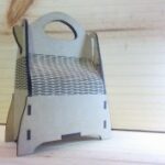 Mdf Gift Box with Handle Laser Cut Free Vector