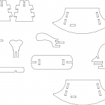 Rocking Horse puzzle dxf File