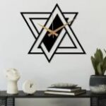 Laser Cut Triangle Wall Clock