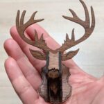 Laser Cut Tiny Reindeer SVG File
