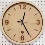 Laser Cut Wooden Simple Wall Clock DXF File