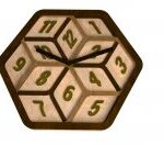 Laser Cut Modern Clock Free Vector