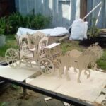 Laser Cut Horse Drawn Carriage 3mm Free Vector