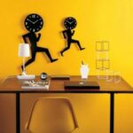Laser Cut Cool Wall Clock Template Free Vector