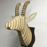 Laser Cut Antelope Head Wall Decor Free Vector