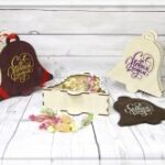 Laser Cut Bell Shaped Gift Box Wooden Candy Box Free Vector