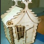 Laser Cut Candy House Christmas Decor Holiday Decor 4mm Plywood Free Vector
