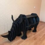 Rhino Bookshelf 8mm Laser Cut Free Vector