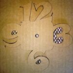 Laser Cut Cardboard Wall Clock SVG File