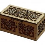 Laser Cut Decorative Box With Handle And Lock Free Vector