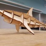 Laser Cut Shark Free Vector