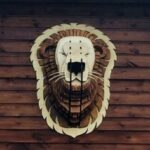 Laser Cut Lion Head Wall Decor