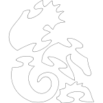 Seahorse Puzzle dxf File